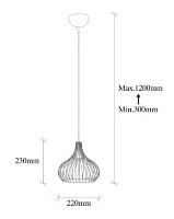Люстра Trendy Teldamla 11920 30x121x30cm GTR002432 фото №2 — интернет-магазин Desire.md
