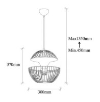 Люстра Trendy Telmander 11440 30x45x30cm GTR002442 фото №2 — интернет-магазин Desire.md