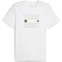 Tricou bărbătesc Puma Ess Logo Lab Holiday Puma White, s.S