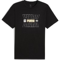 Tricou bărbătesc Puma Ess Logo Lab Holiday Puma Black, s.S imaginea #1 — magazin online Desire.md