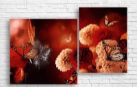 Pictură ArtDesign Flowers and butterflies 121x80cm (C-10219)
