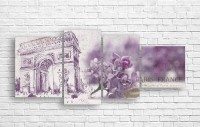 Pictură ArtDesign France and lilac 147x65cm (R-10224)