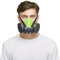 Respirator BLS 4100 A2P2 NR Grey/Green imaginea #2 — magazin online Desire.md