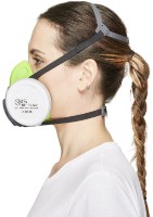Respirator BLS 4100 A2P2 NR Grey/Green imaginea #3 — magazin online Desire.md