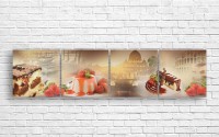 Pictură ArtDesign French desserts 205x50cm (E-10137)