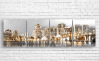 Pictură ArtDesign Night city 200x60cm (B-10286)