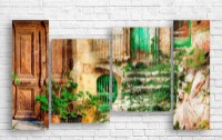 Pictură ArtDesign Old and green houses of Italy 119x65cm (R-10211)
