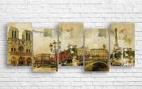 Картина ArtDesign Old card of Paris 180x69cm (R-10095)
