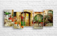 Pictură ArtDesign Old green streets 180x69cm (R-10209)