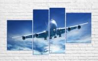 Pictură ArtDesign Airplane in the sky 150х83cm (MT-10010)