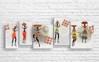 Pictură ArtDesign African motives 170x60cm (L-10108)