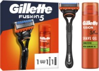 Set cadou Gillette Fusion5 + 1 cassete + Gel 200ml