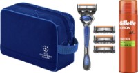Set cadou Gillette Fusion Proglide + 4 cassete + Gel 200ml + Bag