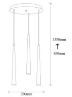 Люстра Trendy Ugur 6072 33x135x33cm GTR002639 фото №2 — интернет-магазин Desire.md