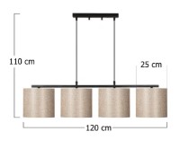 Люстра Trendy Valiz 4706 110x120x25cm GTR002626 фото №2 — интернет-магазин Desire.md