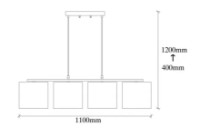 Люстра Trendy Valiz 4721 110x120x25cm GTR002627 фото №2 — интернет-магазин Desire.md