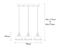 Люстра Trendy Varzan 10860 70x117x21cm GTR002459 фото №2 — интернет-магазин Desire.md