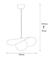 Люстра Trendy Vatoz 2866 38x105x32cm GTR002744 фото №2 — интернет-магазин Desire.md