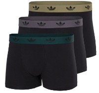 Мужские трусы Adidas Cfc - 3Pk Trunk Black/Orbit Green/Grey Stata/Auroura, s.XXL