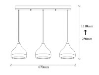 Люстра Trendy Yildo 6877 67x111x17cm GTR002617 фото №2 — интернет-магазин Desire.md