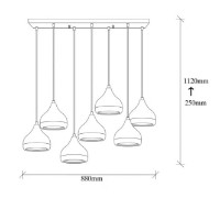Люстра Trendy Yildo 6894 88x112x36cm GTR002656 фото №2 — интернет-магазин Desire.md