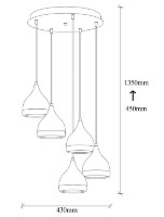 Люстра Trendy Yildo 7005 43x135x43cm GTR002636 фото №2 — интернет-магазин Desire.md