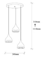 Люстра Trendy Yildo 7036 38x31x38cm GTR002610 фото №2 — интернет-магазин Desire.md