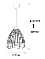 Люстра Trendy Zeyno 6401 25x41x25cm GTR002732 фото №2 — интернет-магазин Desire.md