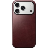 Husa de protecție Nomad Leather Case Modern Horween iPhone 17 Pro Burgundy (NM-NM011857858) imaginea #1 — magazin online Desire.md