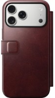 Husa de protecție Nomad Leather Folio Modern Horween iPhone 17 Pro Max Burgundy (NM-NM011826858) imaginea #1 — magazin online Desire.md
