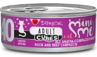 Hrană umedă pentru pisici Disugual Mini Me Adult Duck & Beef Carpaccio 85g