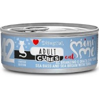 Hrană umedă pentru pisici Disugual Mini Me Adult Sea Bass & Sea Bream with Tuna 85g