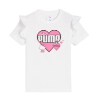 Детская футболка Puma X Hello Kitty and Friends Ruffle Puma White, s.104