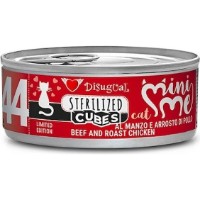 Hrană umedă pentru pisici Disugual Mini Me Sterilized Beef & Roast Chicken 85g