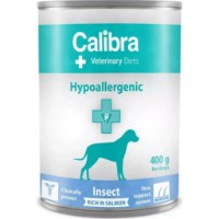 Hrană umedă pentru câini Calibra Veterinary Diets Hypoallergenic Insect&Salmon 400g