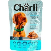 Hrană umedă pentru câini Charli Adult Dog Beef 24x100g