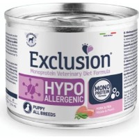 Hrană umedă pentru câini Exclusion Diet Hypoallergenic Pork&Pea Puppy All Breeds 200g 