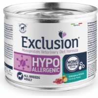 Hrană umedă pentru câini Exclusion Diet Hypoallergenic Venison&Potato All Breeds Adult 200g