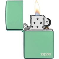 Зажигалка Zippo 28129ZL Classic High Polish Green Zippo Logo фото №4 — интернет-магазин Desire.md