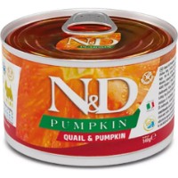 Hrană umedă pentru câini Almo Nature N&D Mini Quail & Pumpkin 140g