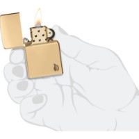 Зажигалка Zippo 46397 169 Armor High Polish Brass Flame Design фото №5 — интернет-магазин Desire.md