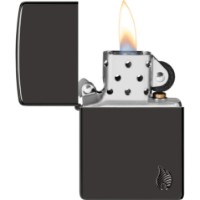 Brichetă Zippo 46402 46362 Armor High Polish Black Flame imaginea #6 — magazin online Desire.md