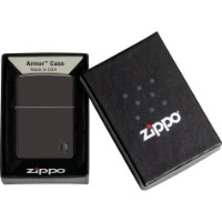 Brichetă Zippo 46402 46362 Armor High Polish Black Flame imaginea #2 — magazin online Desire.md