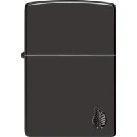 Brichetă Zippo 46402 46362 Armor High Polish Black Flame imaginea #4 — magazin online Desire.md