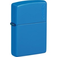 Brichetă Zippo 48628ZL Classic Sky Blue Matte Zippo Logo