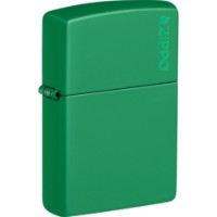 Brichetă Zippo 48629ZL 48629 Classic Grass Green Matte Zippo Logo