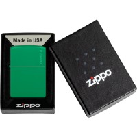Brichetă Zippo 48629ZL 48629 Classic Grass Green Matte Zippo Logo imaginea #2 — magazin online Desire.md