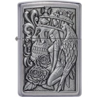 Brichetă Zippo 49442 207 Skull And Angel Emblem imaginea #4 — magazin online Desire.md