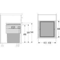 Coș de gunoi Hailo Cargo Synchro 450 55 (3608461) imaginea #6 — magazin online Desire.md