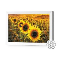 Pictura cu diamante după numere Art Gallery Premium Field Of Sunflowers 20x30cm (JS26263)